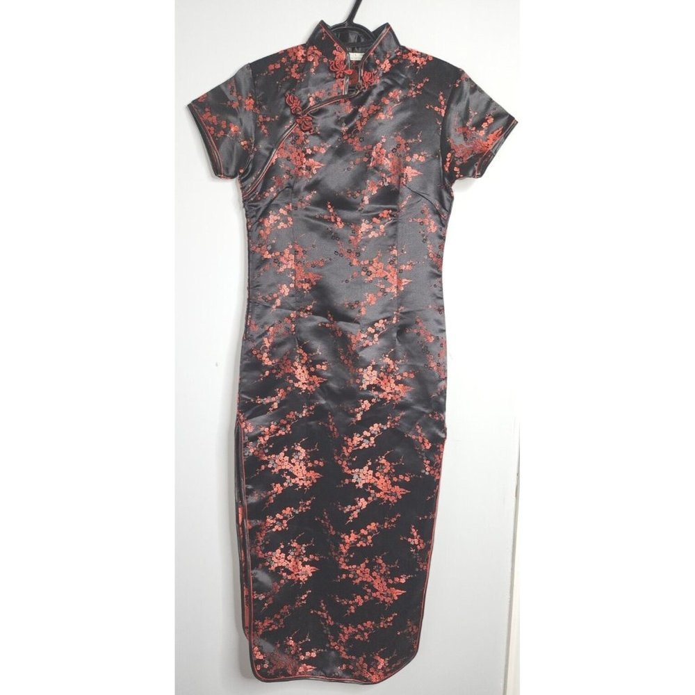 Women's Maxi Shanghai Floral Print Dress Size Large
